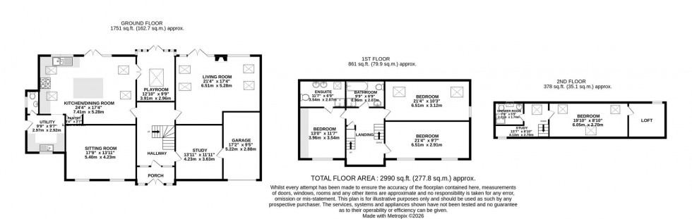 Floorplan for Redbrook Way, Adlington, SK10