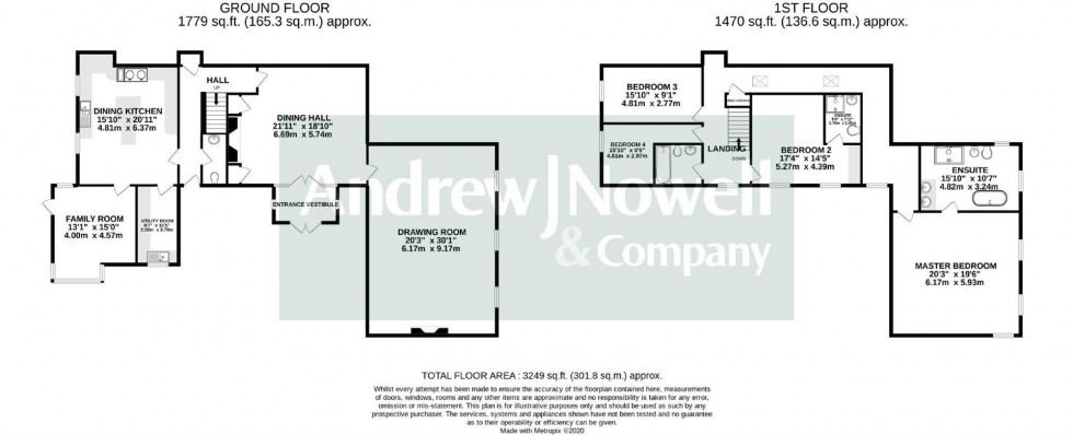Floorplan for Swythamley Hall, Swythamley