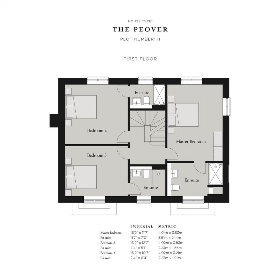 Floorplan for Oval Place, Nether Alderley