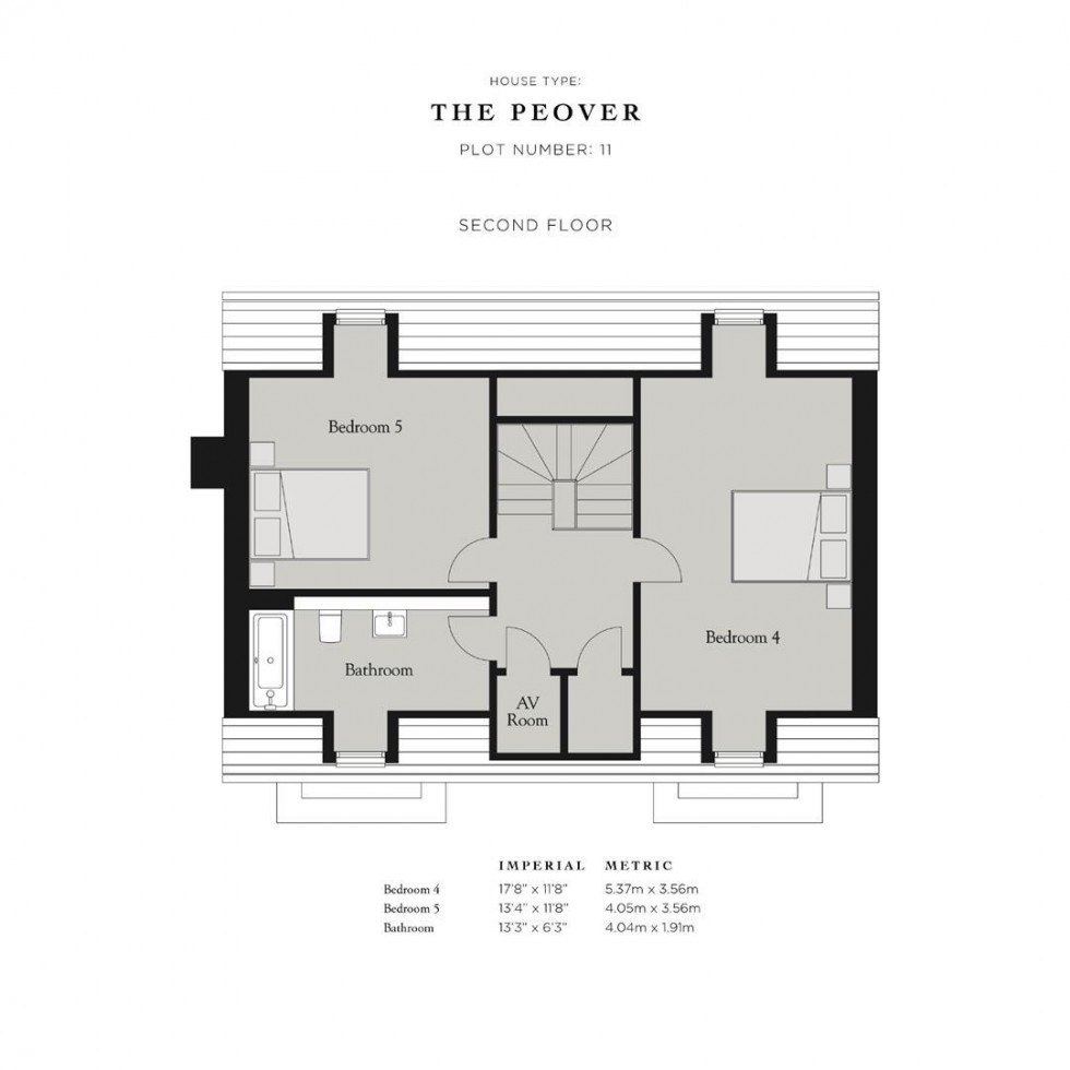 Floorplan for Oval Place, Nether Alderley
