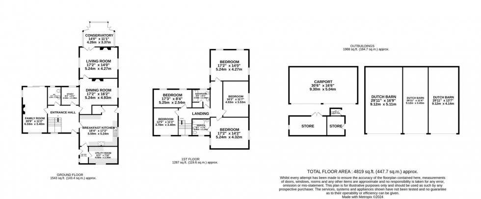 Floorplan for Pitt Lane, Lower Withington