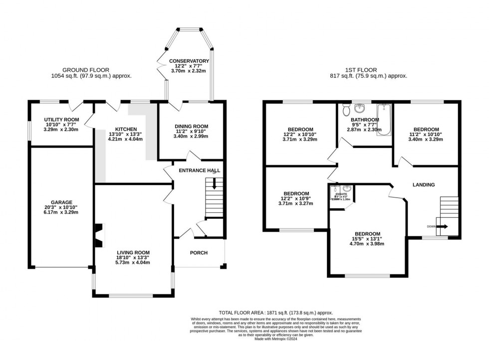 Floorplan for Manchester Road, Wilmslow