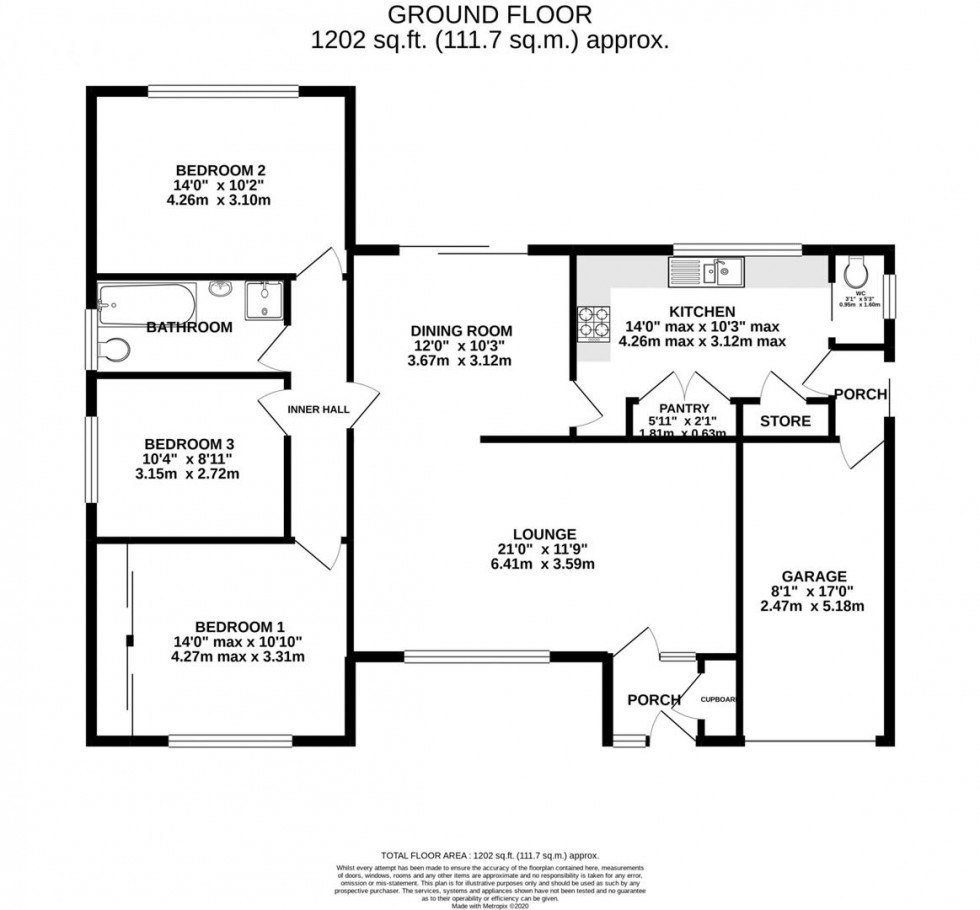 Floorplan for Wilton Crescent, Alderley Edge