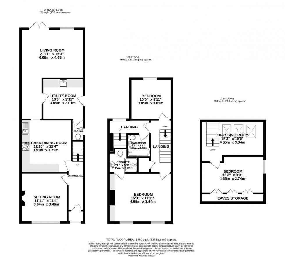 Floorplan for Knutsford Road, Alderley Edge