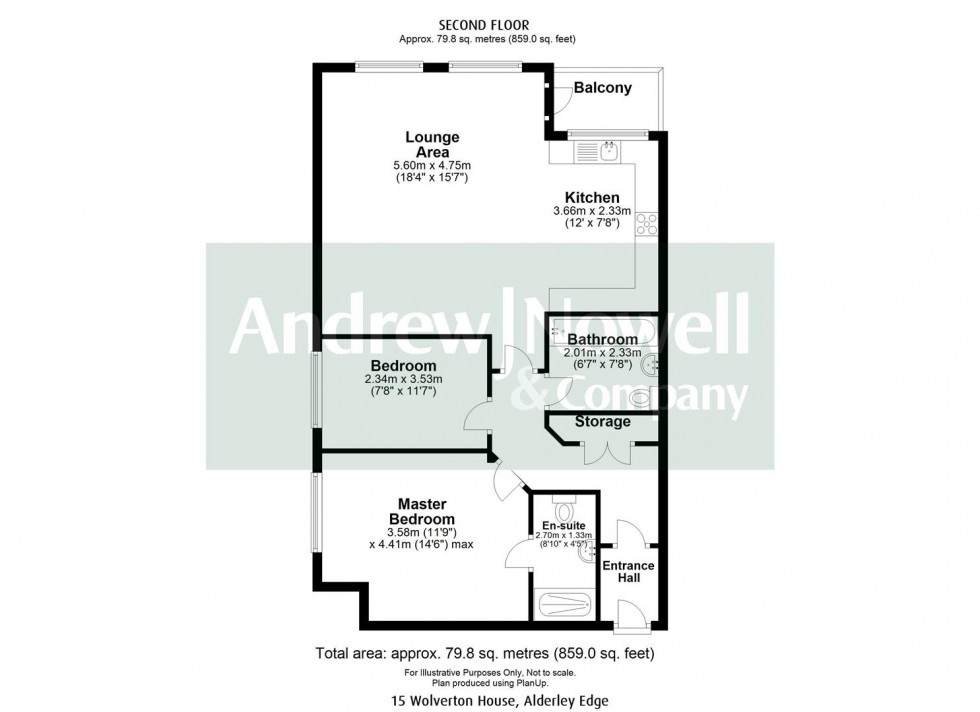 Floorplan for George Street, Alderley Edge