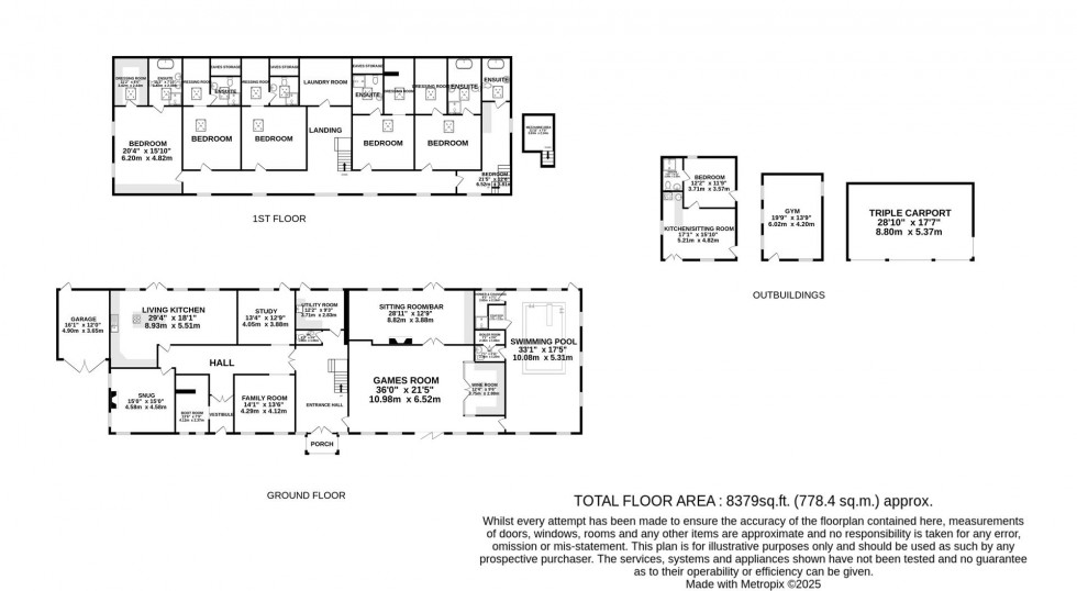 Floorplan for Stunning Barn on Chelford Road, Nether Alderley