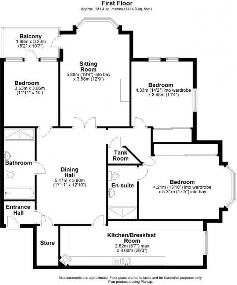 Floorplan for St. Hilarys Park, Alderley Edge