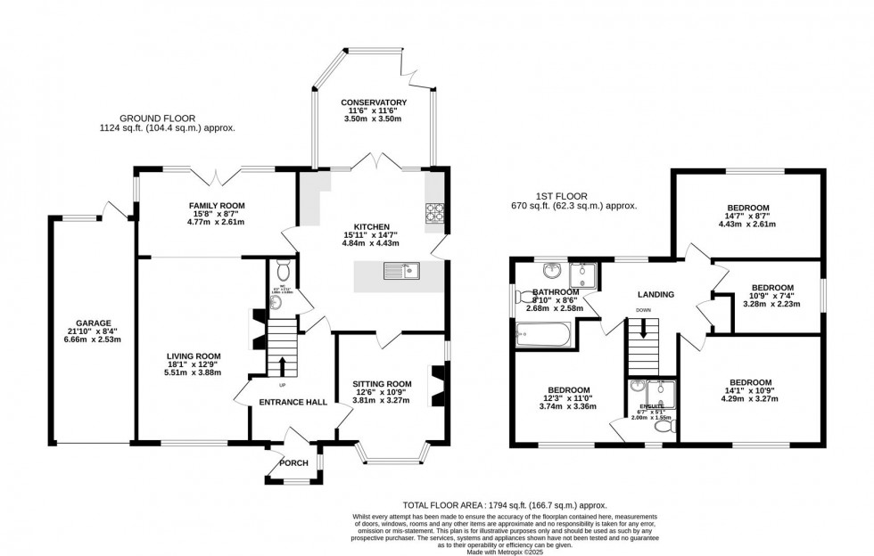 Floorplan for Cross Lane, Wilmslow