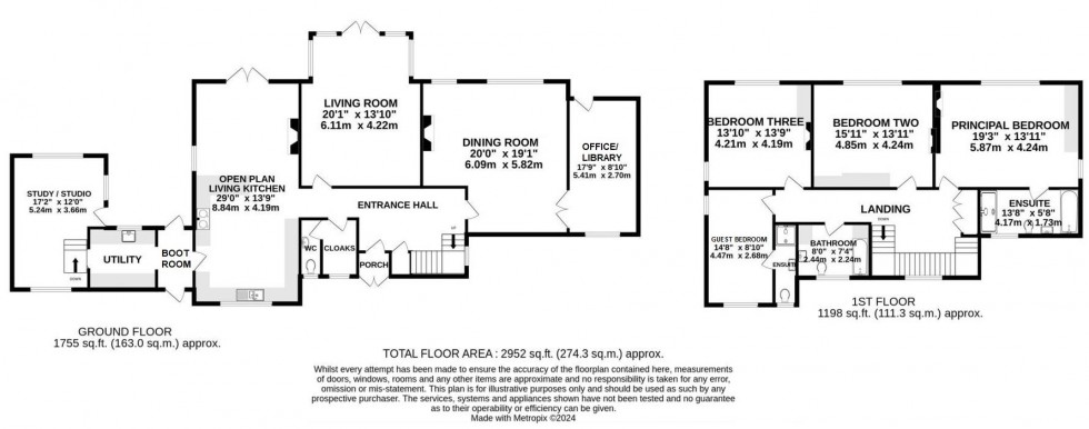 Floorplan for Weston Road, Wilmslow