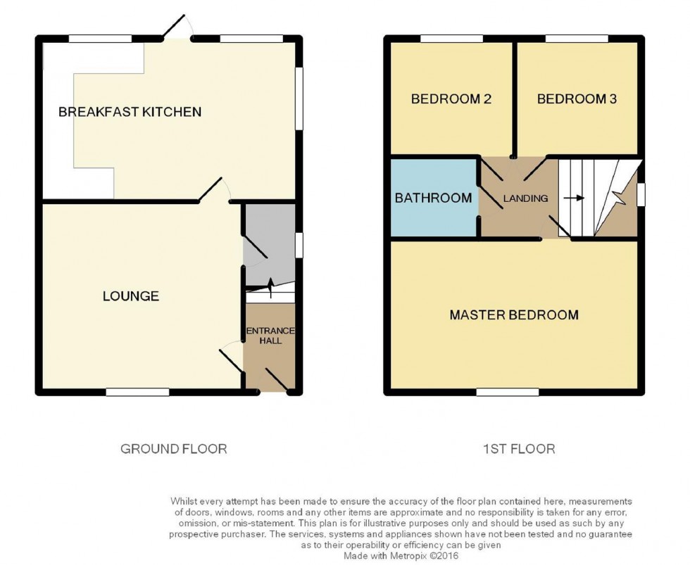 Floorplan for Bourne Street, Wilmslow