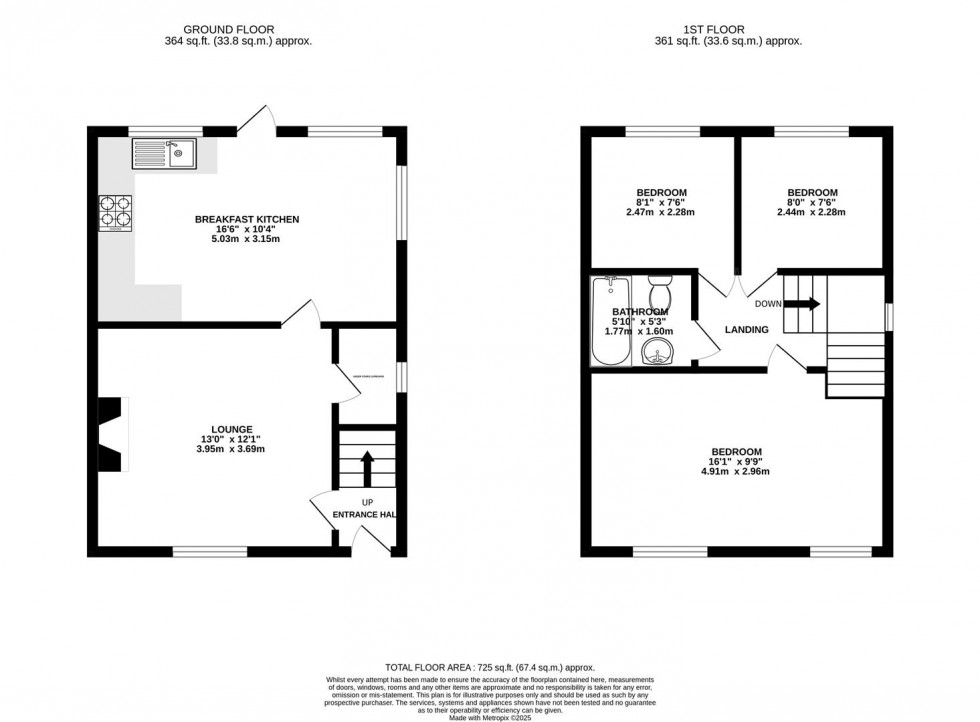 Floorplan for Bourne Street, Wilmslow