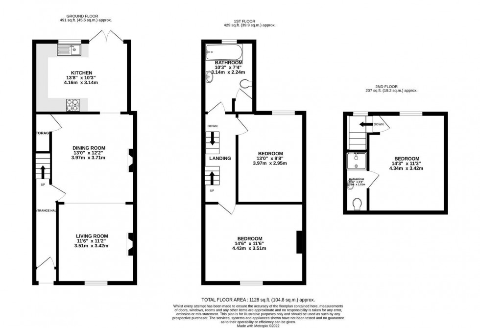 Floorplan for Clifton Street, Alderley Edge