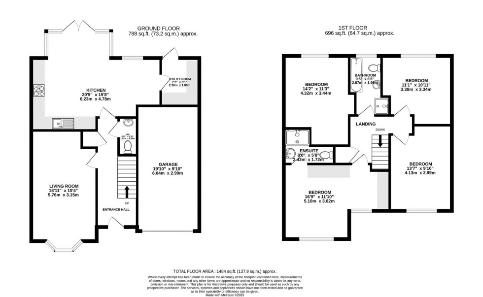 Floorplan for Smallbrook Close, Chelford