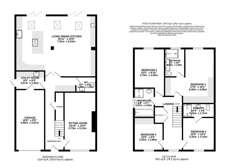 Floorplan for Osprey Close, Alderley Gardens, Nether Alderley