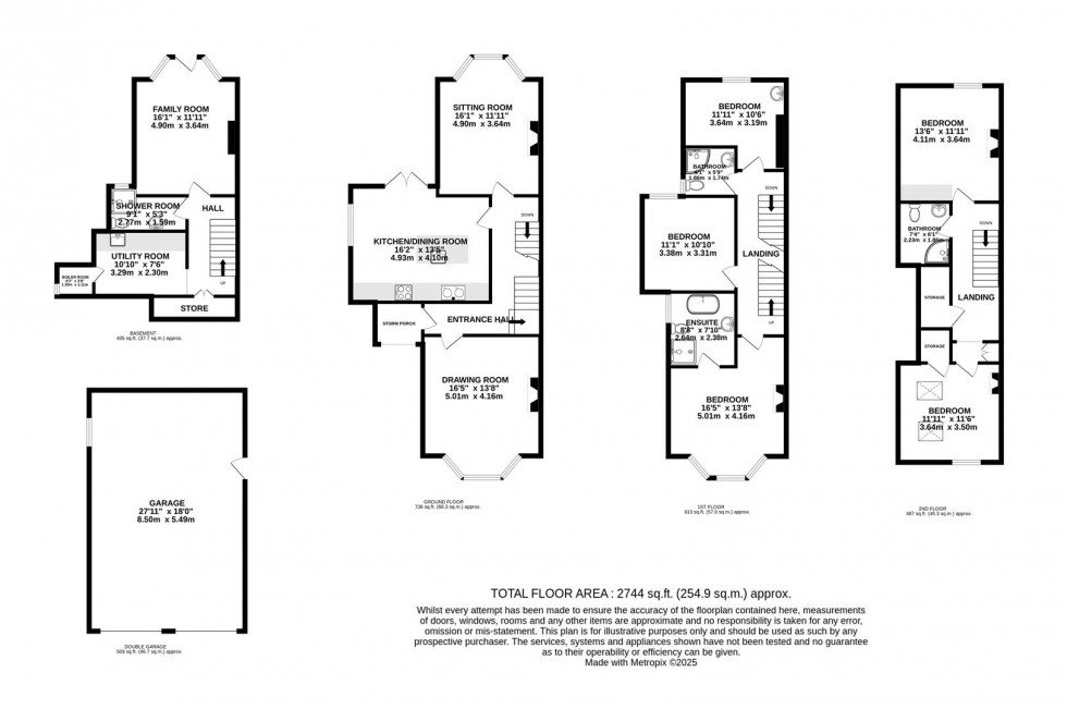 Floorplan for Victorian Home with Large Garden on Chapel Road, Alderley Edge