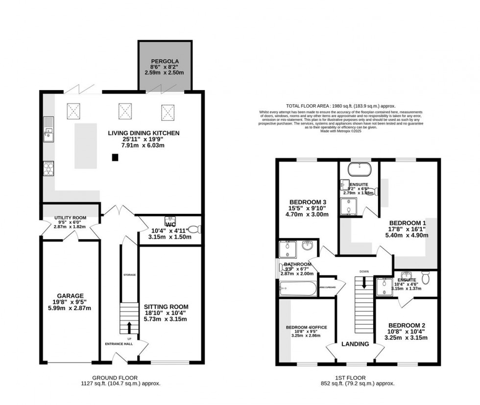 Floorplan for Osprey Close, Alderley Gardens, Nether Alderley