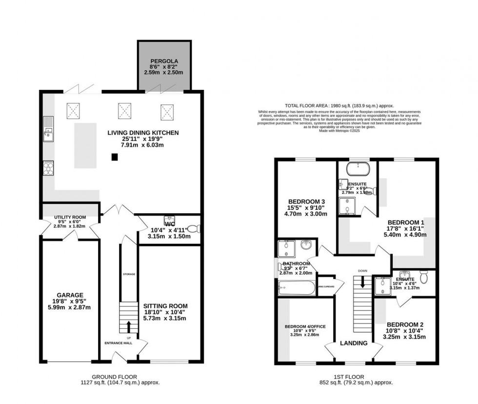 Floorplan for Osprey Close, Alderley Gardens, Nether Alderley
