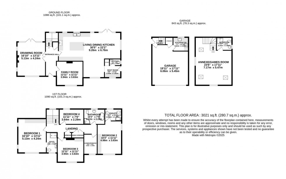 Floorplan for Moss Road, Alderley Edge