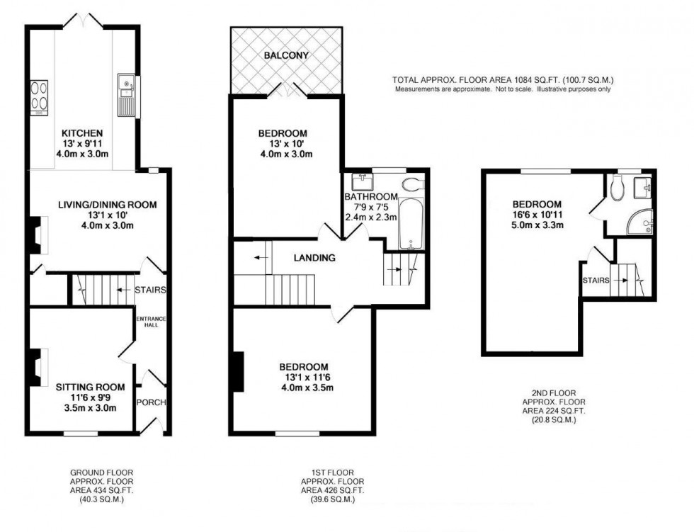 Floorplan for Moss Lane, Alderley Edge