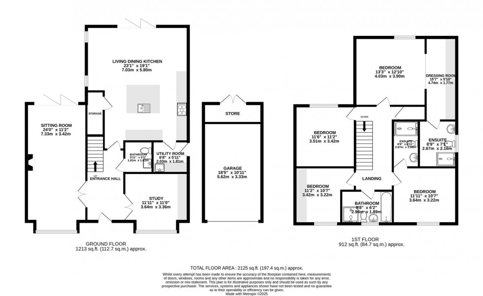 Floorplan for Pitfield Way, Nether Alderley