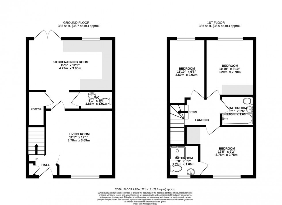Floorplan for Bailey Road, Wilmslow