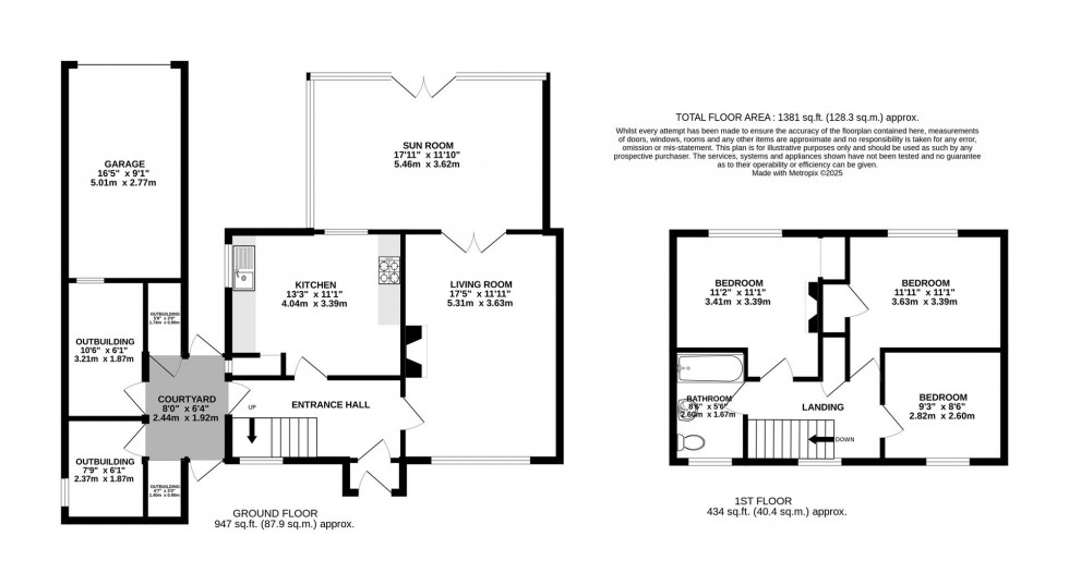 Floorplan for Warford Crescent, Alderley Edge