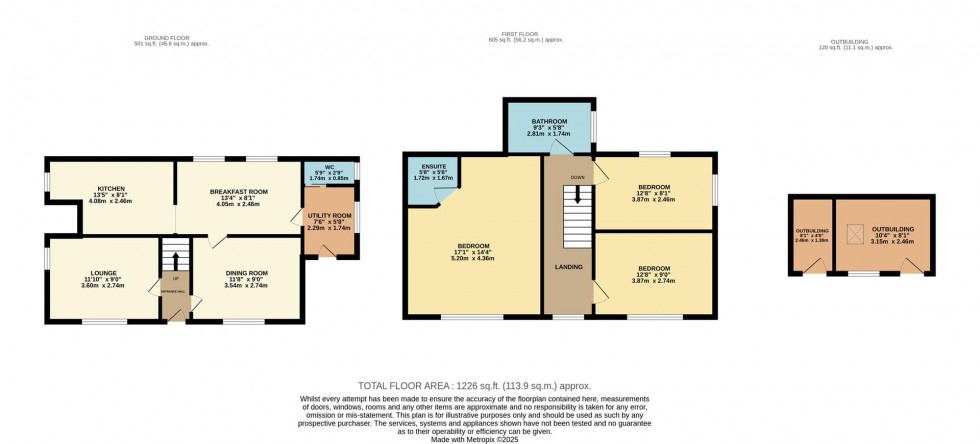 Floorplan for Barlow Hill, Wincle, Macclesfield