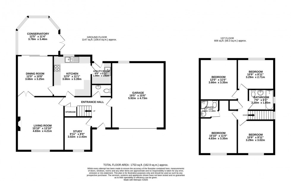 Floorplan for Downesway, Alderley Edge