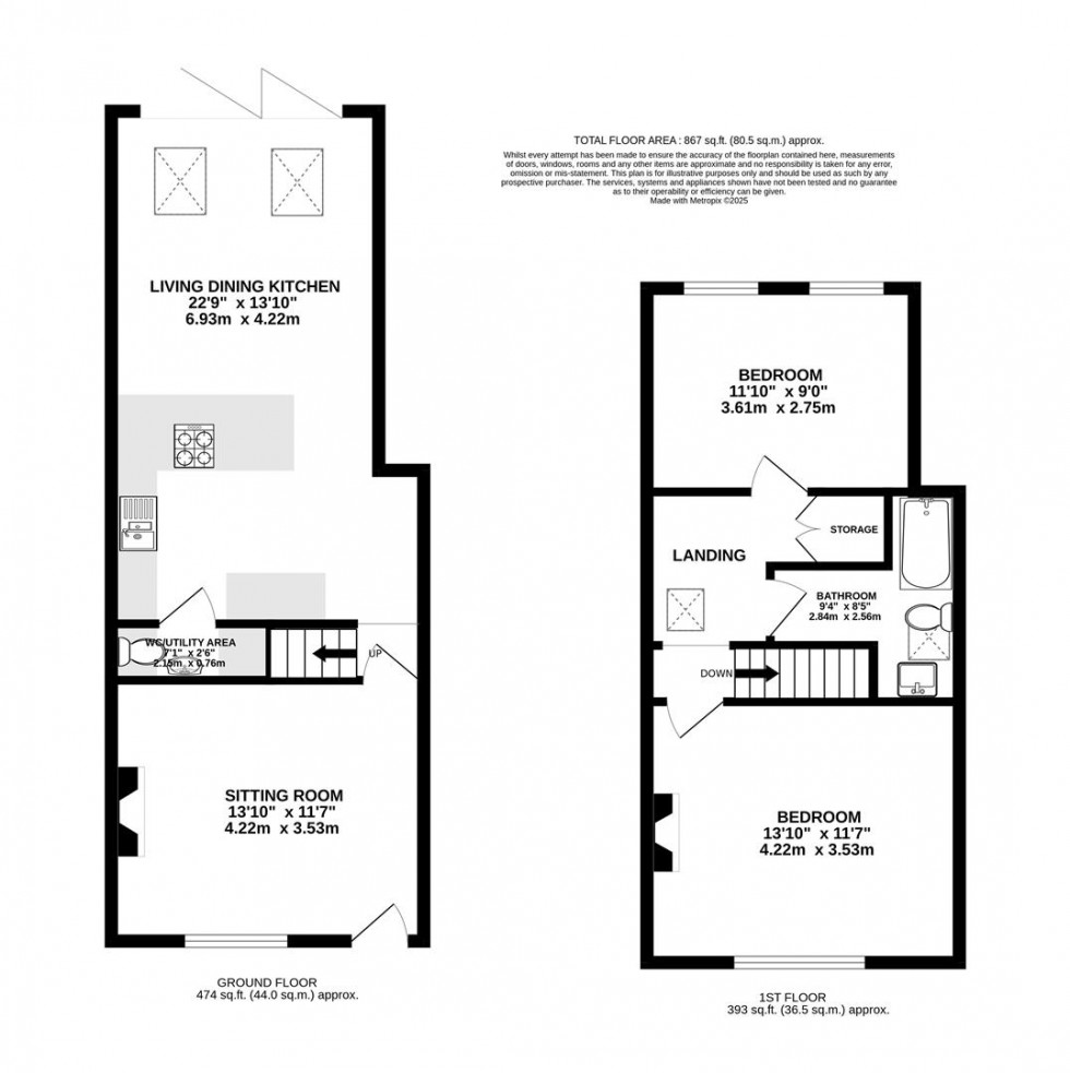 Floorplan for Eccups Lane, Wilmslow
