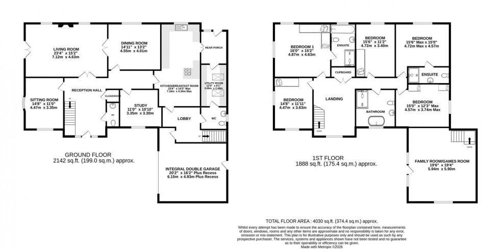 Floorplan for Sherbrook Rise, Wilmslow