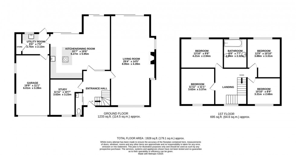 Floorplan for Marlborough Avenue, Alderley Edge