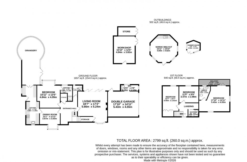 Floorplan for Chelford Road, Prestbury