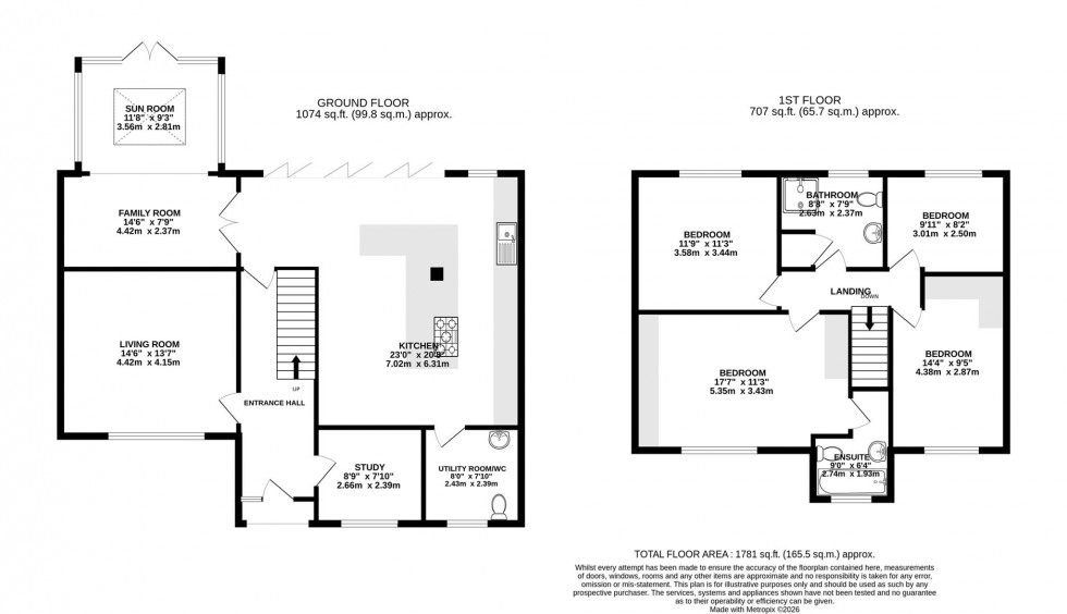 Floorplan for Beechfield Road, Alderley Edge