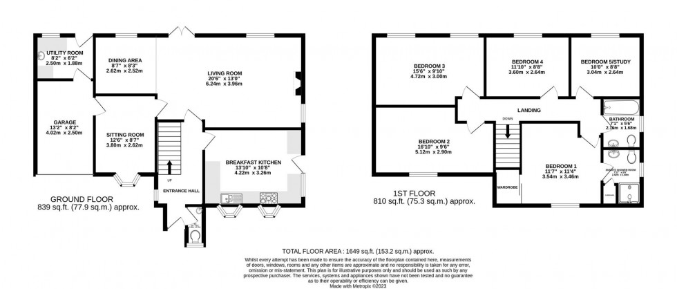 Floorplan for South Bank Close, Alderley Edge