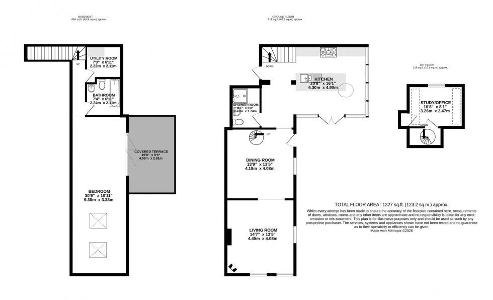 Floorplan for An Enchanting Barn on Mottram Road, Alderley Edge
