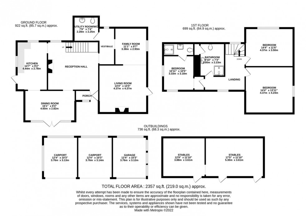 Floorplan for Farmhouse with 7 Acres on Soss Moss, Nether Alderley