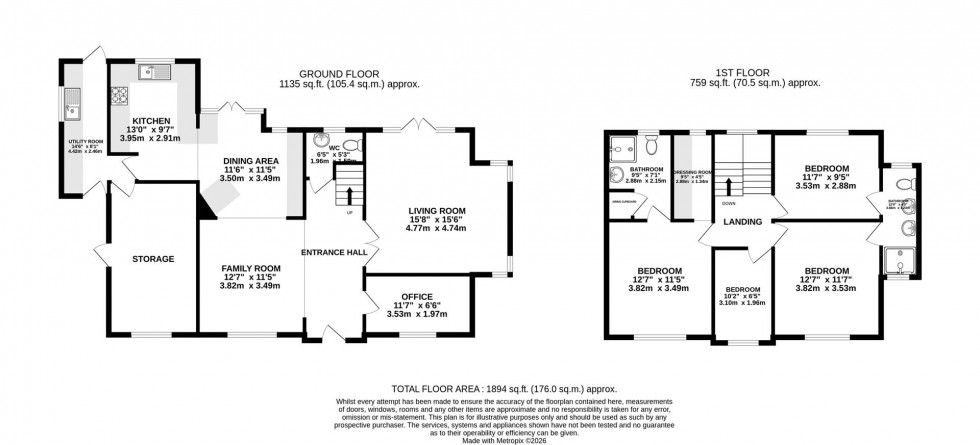 Floorplan for Badger Road, Prestbury