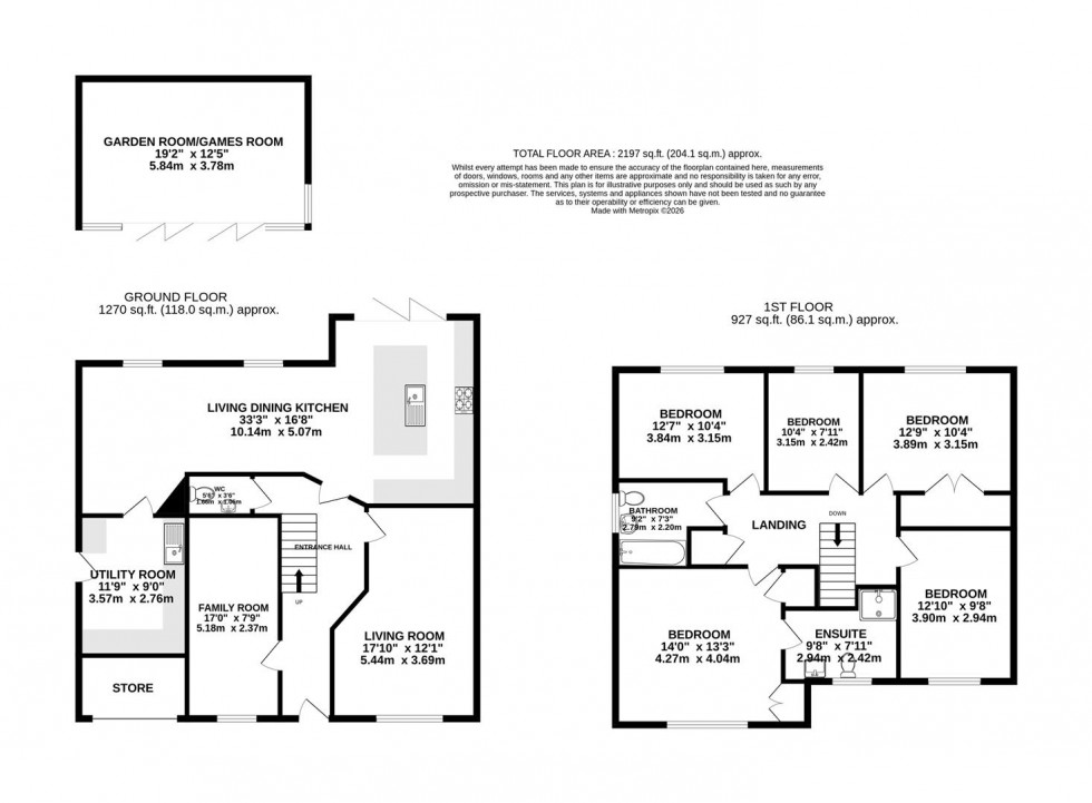 Floorplan for Tanglewood Drive, Tytherington