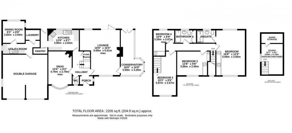 Floorplan for Meadow Drive, Prestbury, Cheshire