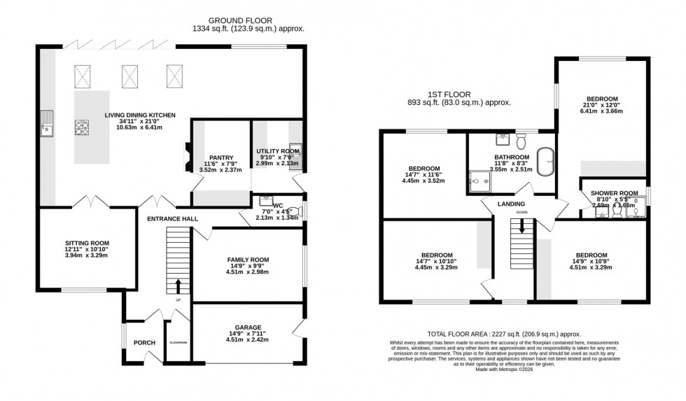 Floorplan for Downesway, Alderley Edge