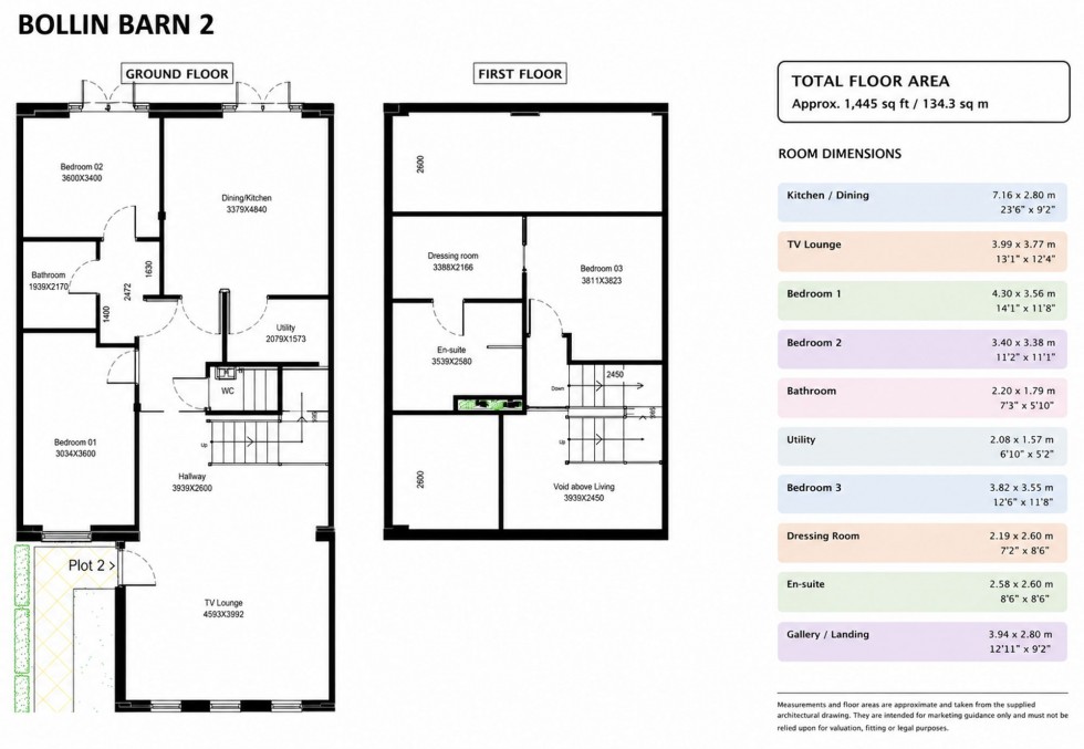 Floorplan for Bollin House Barns, Blakely Lane, WA16