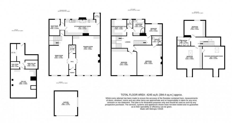 Floorplan for Congleton Road, Nether Alderley, SK10