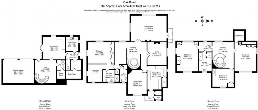 Floorplan for Oak Road, Mottram St. Andrew, SK10