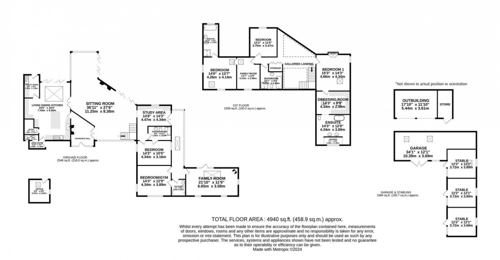 Floorplan for Slade Lane, Over Alderley, SK10
