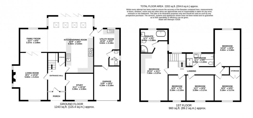 Floorplan for Manor Close, Wilmslow, SK9