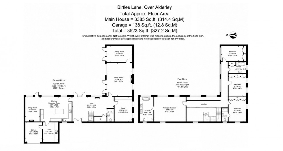 Floorplan for Birtles Lane, Over Alderley, SK10