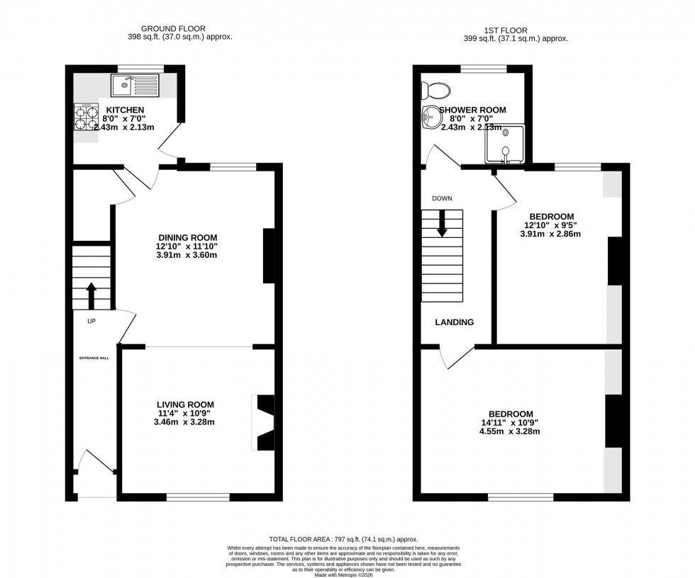 Floorplan for Duke Street, Alderley Edge, SK9